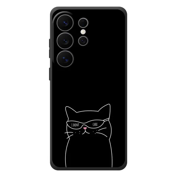 Чехол с принтом «Равнодушный кот» для Samsung Galaxy S26 Ultra