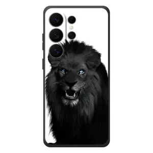 Чехлы с картинками животных Samsung Galaxy S26 Ultra (Черный ЛЕВ)