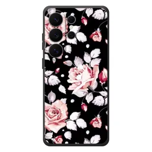 Чохли з квітами для Samsung Galaxy S26 Ultra (VPrint) (Квіти на чорному)