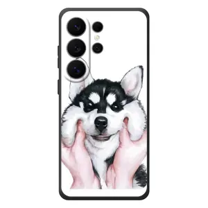 Чехлы с собаками для Samsung Galaxy S26 Ultra (VPrint) (Довольный Хаски)