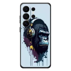 Чехол с Обезьянами Samsung Galaxy S26 Ultra - (AlphaPrint) (Горилла в наушниках)
