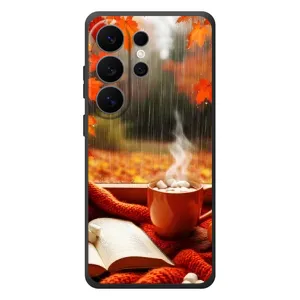 Чохол з унікальним дизайном 'Осінь з кавою' для Samsung Galaxy S26 Ultra (Кава і дощ)