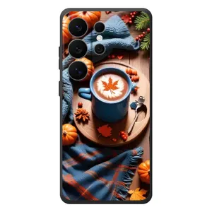 Чохол з унікальним дизайном 'Осінь з кавою' для Samsung Galaxy S26 Ultra (Кава і гарбузики)