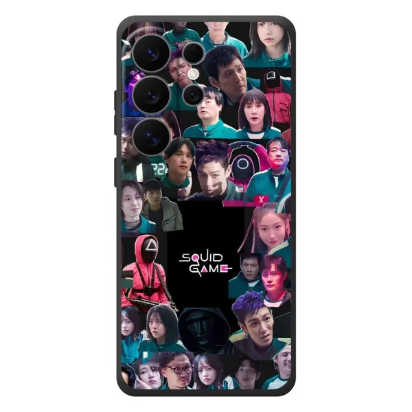 Чехол с принтом «Коллаж Игра кальмара» для Samsung Galaxy S26 Ultra Чехол с принтом «Коллаж Игра кальмара» для Samsung Galaxy S26 Ultra