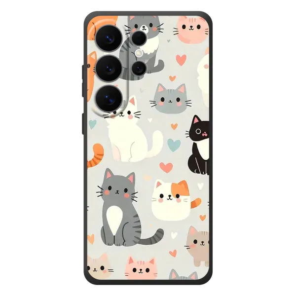 Чехол с принтом «Коллаж котов» для Samsung Galaxy S26 Ultra
