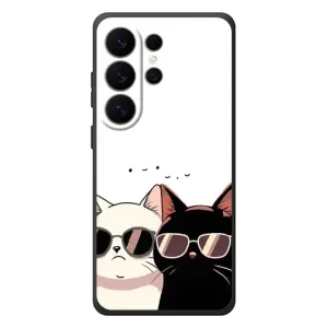 Чехол с рисунком кот на Samsung Galaxy S26 Ultra (Коты в очках)