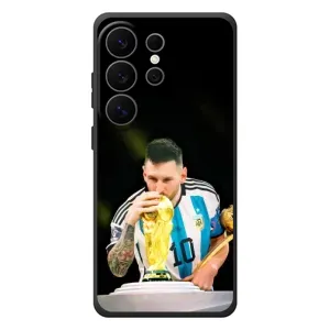 Чехлы для Samsung Galaxy S26 Ultra (Leo чемпион) (AlphaPrint) (Кубок Месси)