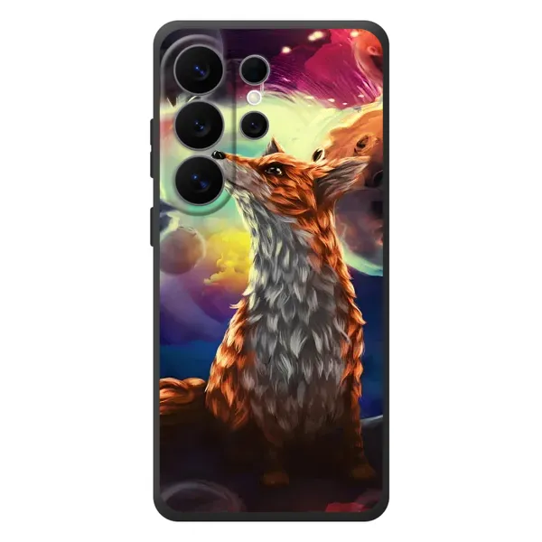 Чехол с принтом «Лисица в космосе» для Samsung Galaxy S26 Ultra