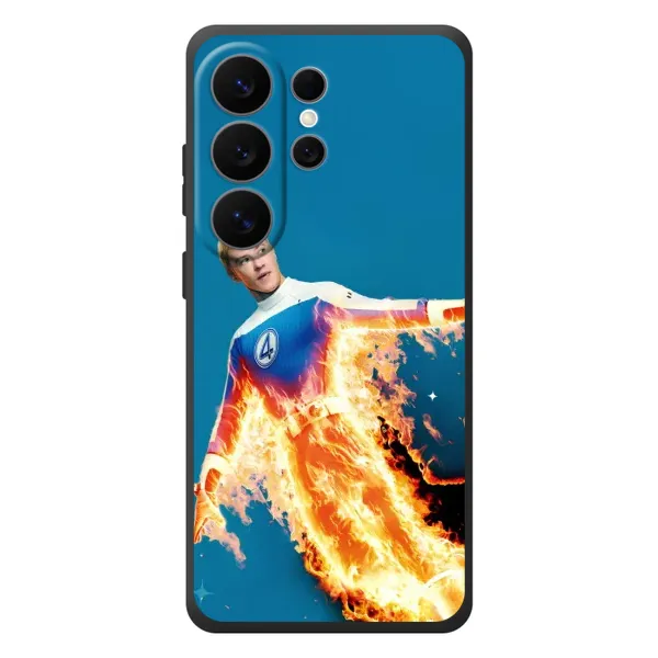 Чехол с принтом «Человек-факел в огне» для Samsung Galaxy S26 Ultra Чехол с принтом «Человек-факел в огне» для Samsung Galaxy S26 Ultra