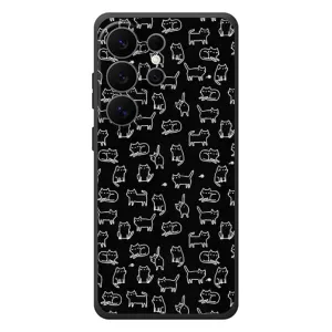 Чехол с принтом для Samsung Galaxy S26 Ultra (AlphaPrint) Модные коты (Меленькие котики)