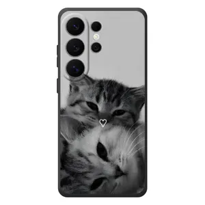 Чехол с рисунком кот на Samsung Galaxy S26 Ultra (Пара котов)