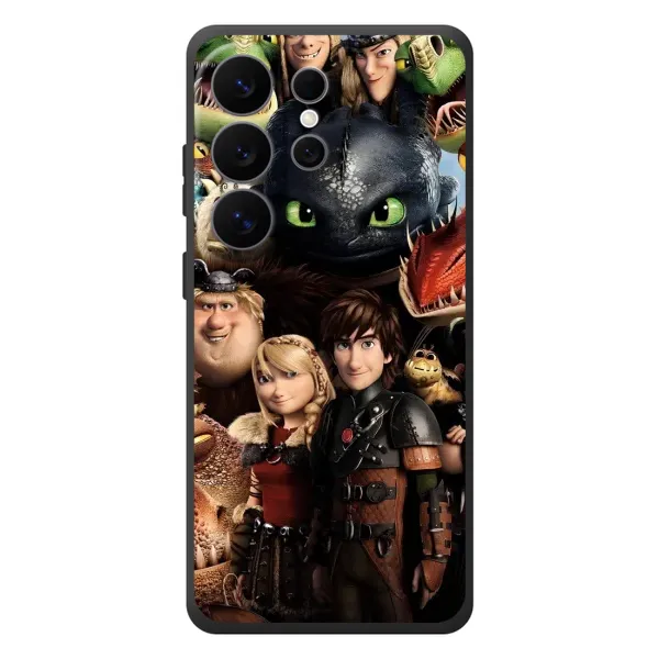 Чехол с принтом «Персонажи дракона» для Samsung Galaxy S26 Ultra