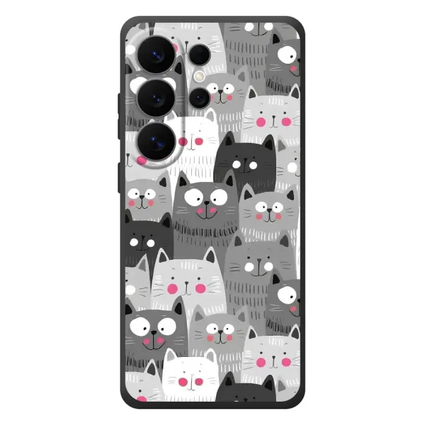 Чехол с принтом «Рисованные котики» для Samsung Galaxy S26 Ultra