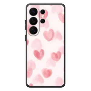 Чохол з розовим принтом для Samsung Galaxy S26 Ultra (Рожеві сердечки)