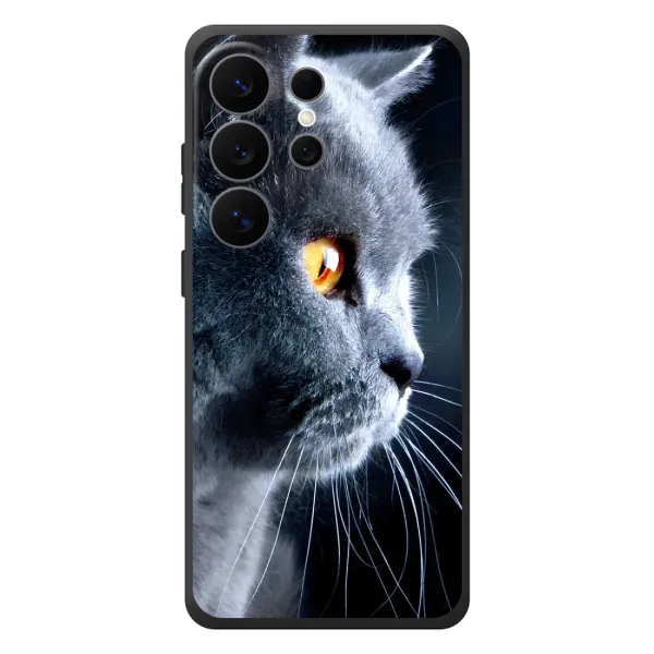 Чехол с принтом «Серый Кот» для Samsung Galaxy S26 Ultra