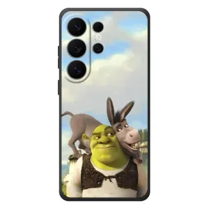 Чехол с мультфильмом Шрек на Samsung Galaxy S26 Ultra (Шрек и Осел)