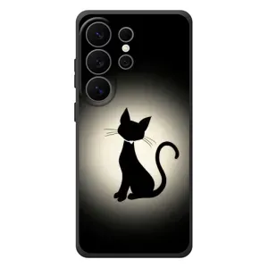 Чехол с принтом для Samsung Galaxy S26 Ultra (AlphaPrint) Модные коты (Силуэт котика)