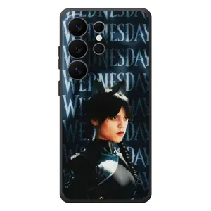 Чехлы Венсдей на Samsung Galaxy S26 Ultra Уэнсдей (AlphaPrint) (Уэнздей кошка)