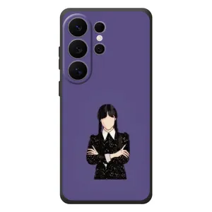 Чехлы Венсдей на Samsung Galaxy S26 Ultra Уэнсдей (AlphaPrint) (Уэнздей в черном)