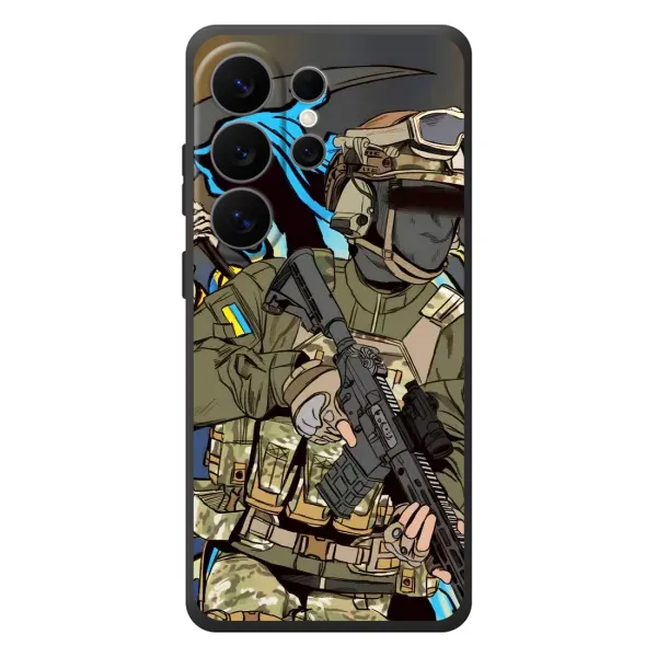 Чехол с принтом «Воин ВСУ» для Samsung Galaxy S26 Ultra Чехол с принтом «Воин ВСУ» для Samsung Galaxy S26 Ultra