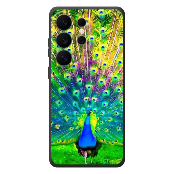 Чехол с принтом «Яркий Павлин» для Samsung Galaxy S26 Ultra