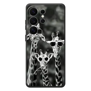 Силіконовий чохол з КАРТИНКАМИ літо для Samsung Galaxy S26 Ultra (AlphaPrint) (Жирафи в окулярах)