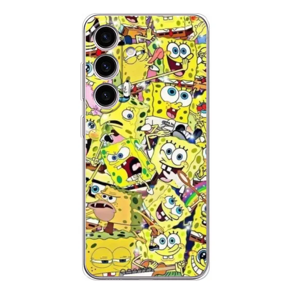 Чехол с принтом «Эмоции Спанч Боба» для Samsung Galaxy S26