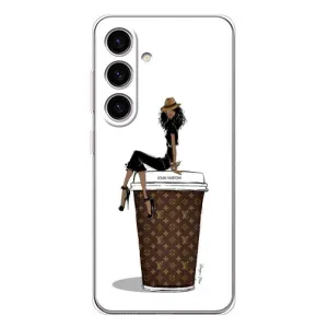 Чехлы Луи Витон для Samsung Galaxy S26 (AlphaPrint - LOUIS VUITTON) (кофе LOUIS VUITTON)