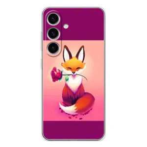 Чохли з картинкою Лисичка для Samsung Galaxy S26 (VPrint) (Лиса з трояндою)