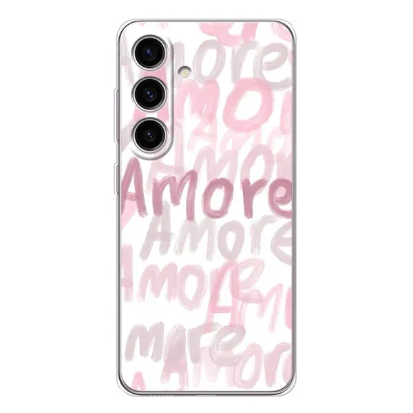 Чехол с принтом «Аморе любовь» для Samsung Galaxy S26 Чехол с принтом «Аморе любовь» для Samsung Galaxy S26