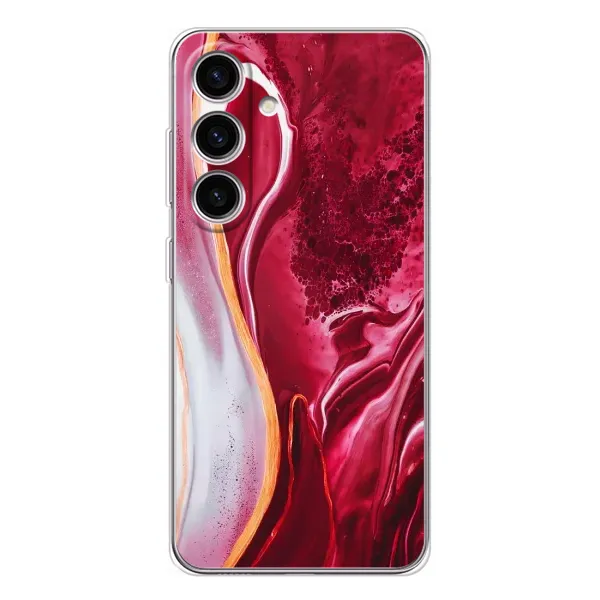 Чехол с принтом «Мрамор красный» для Samsung Galaxy S26