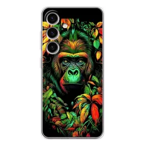 Чохол з Мавпами Samsung Galaxy S26 - (AlphaPrint) (Мавпа в квітах)