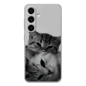 Чохол з малюнком кіт на Samsung Galaxy S26 (Пара котів)