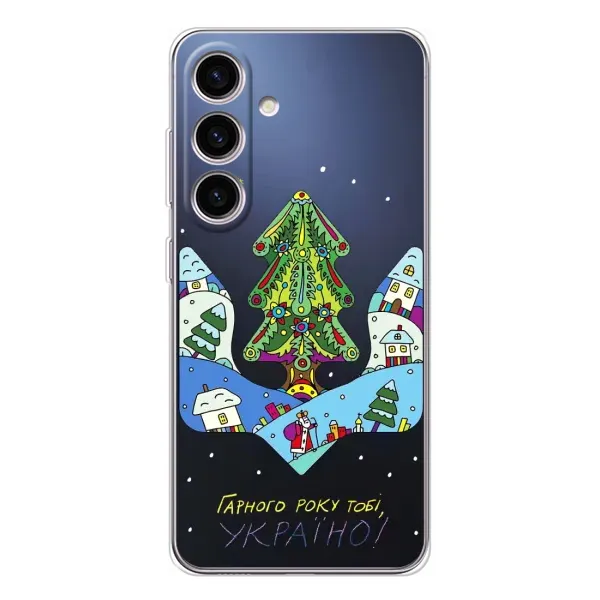 Чехол с принтом «Рождественский герб» для Samsung Galaxy S26 Чехол с принтом «Рождественский герб» для Samsung Galaxy S26