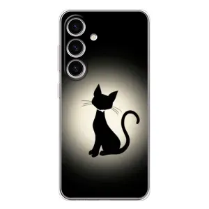 Чохол з принтом для Samsung Galaxy S26 (AlphaPrint) Модні коти (Силует котика)