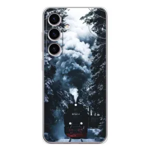 Новорічні, Святкові Чохли для Samsung Galaxy S26 - 2024 год (Зимовий потяг)