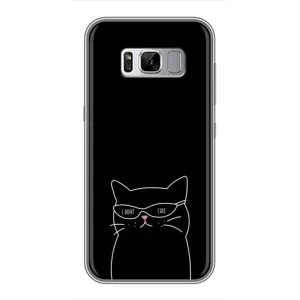 Чехол с рисунком кот на Samsung Galaxy S8 Plus, G955 (Равнодушный кот)