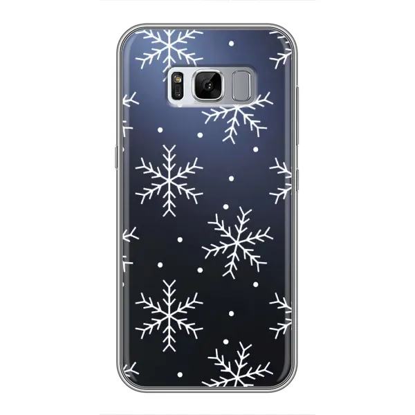 Чехол с принтом «Белые снежинки» для Samsung Galaxy S8 Plus (G955)