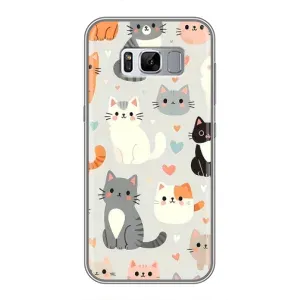 Чехол с рисунком кот на Samsung Galaxy S8 Plus, G955 (Коллаж котов)
