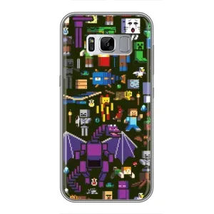 Чохол Майнкрафт на Samsung Galaxy S8 Plus, G955 (AlphaPrint) Minecraft (Колаж Майнкрафт)