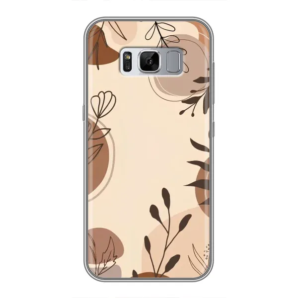 Чехол с принтом «Коричневые цветы» для Samsung Galaxy S8 Plus (G955)