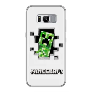 Чохол Майнкрафт на Samsung Galaxy S8 Plus, G955 (AlphaPrint) Minecraft (кріпер Майнкрафт)