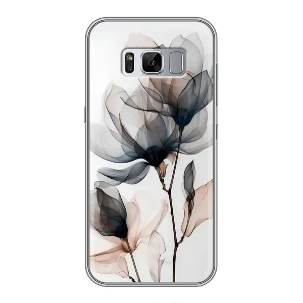 Чехол с принтом «Цветы на белом» для Samsung Galaxy S8 Plus (G955)