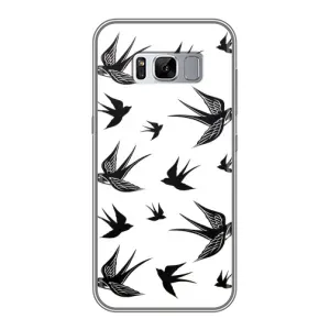 Чехол с птицами на Samsung Galaxy S8 Plus, G955 (VPrint) (Ласточки)