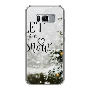 Новорічні, Святкові Чохли для Samsung Galaxy S8 Plus, G955 - 2024 год (Let it snow)