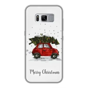 Різдвяні, Святкові Чохли для Самсунг Галаксі S8 Плюс G955 (Авто з ялинкою)