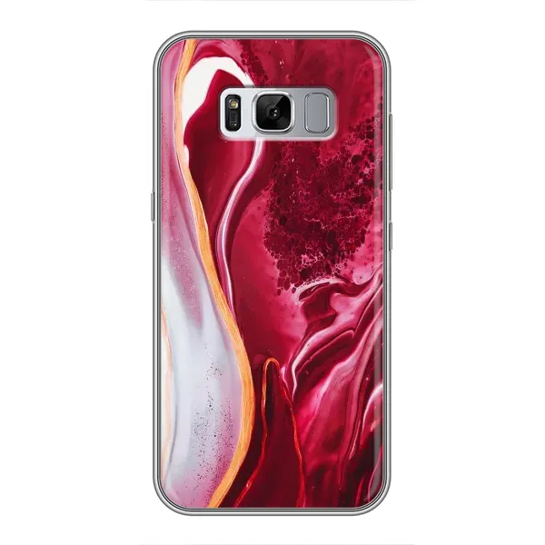Чехол с принтом «Мрамор красный» для Samsung Galaxy S8 Plus (G955)