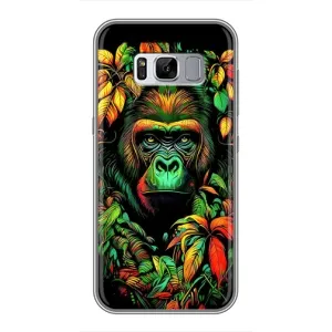 Чехол с Обезьянами Samsung Galaxy S8 Plus, G955 - (AlphaPrint) (Обезьяна в тропиках)