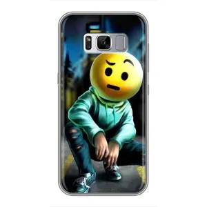 Чохол для Самсунг Галаксі S8 Плюс G955 - (AlphaPrint) з принтом (ТОП продажів) (Хлопець смайл)