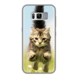 Чехлы с Котиками для Samsung Galaxy S8 Plus, G955 (VPrint) (Прыжок кота)